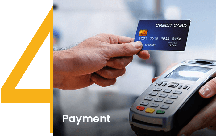 Complate the payment online